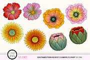 Southwestern Desert Flowers Clipart, a Decorative Illustration by SLS Lines (Thumbnail 6 of 6)