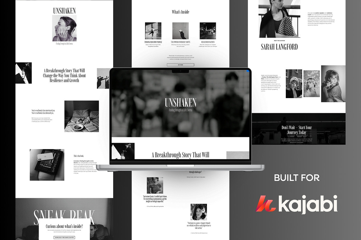 Brooklyn Kajabi Sales Page Template, a Landing Page Template by Odd Creatives (Photo 1 of 6)