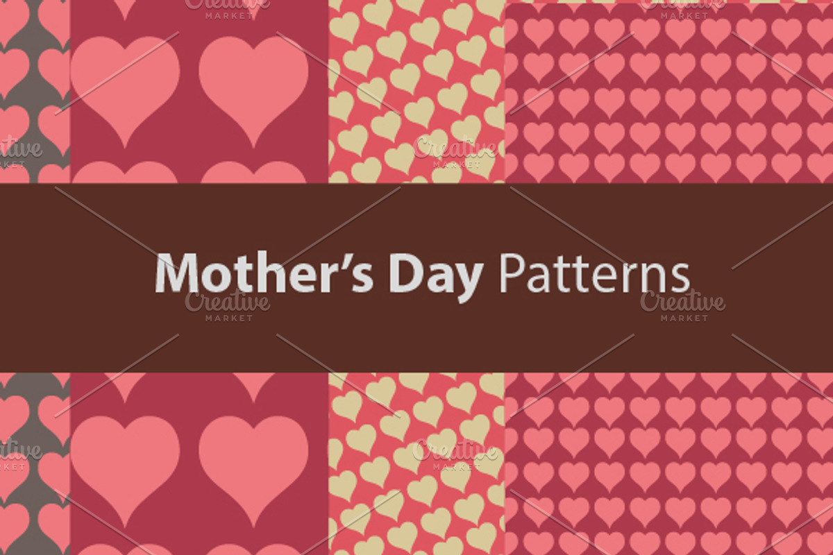 Mother's Day Patterns (and Assets), a Pattern Graphic by SUBCUTANEO STORE (Photo 1 of 5)