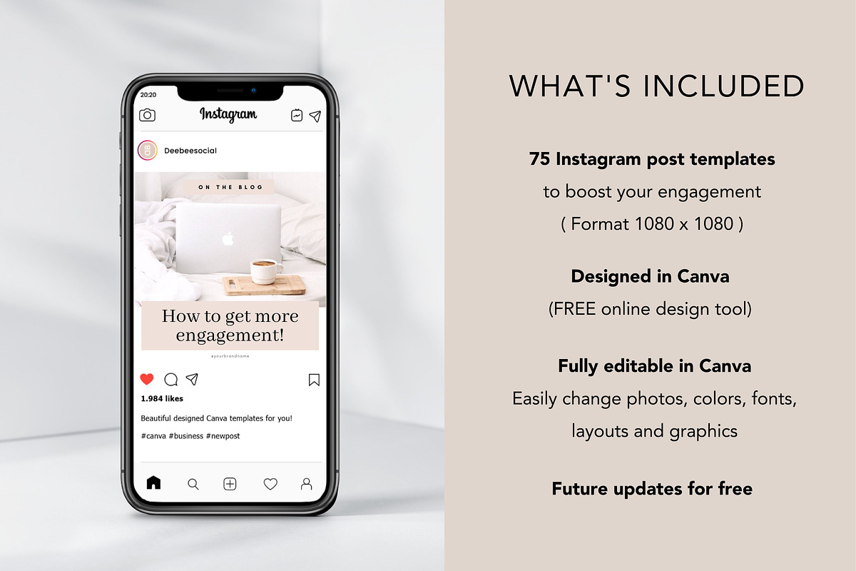 Coaching Instagram Templates | Canva, a Social Media Template by DeeBeeDesign (Photo 5 of 10)
