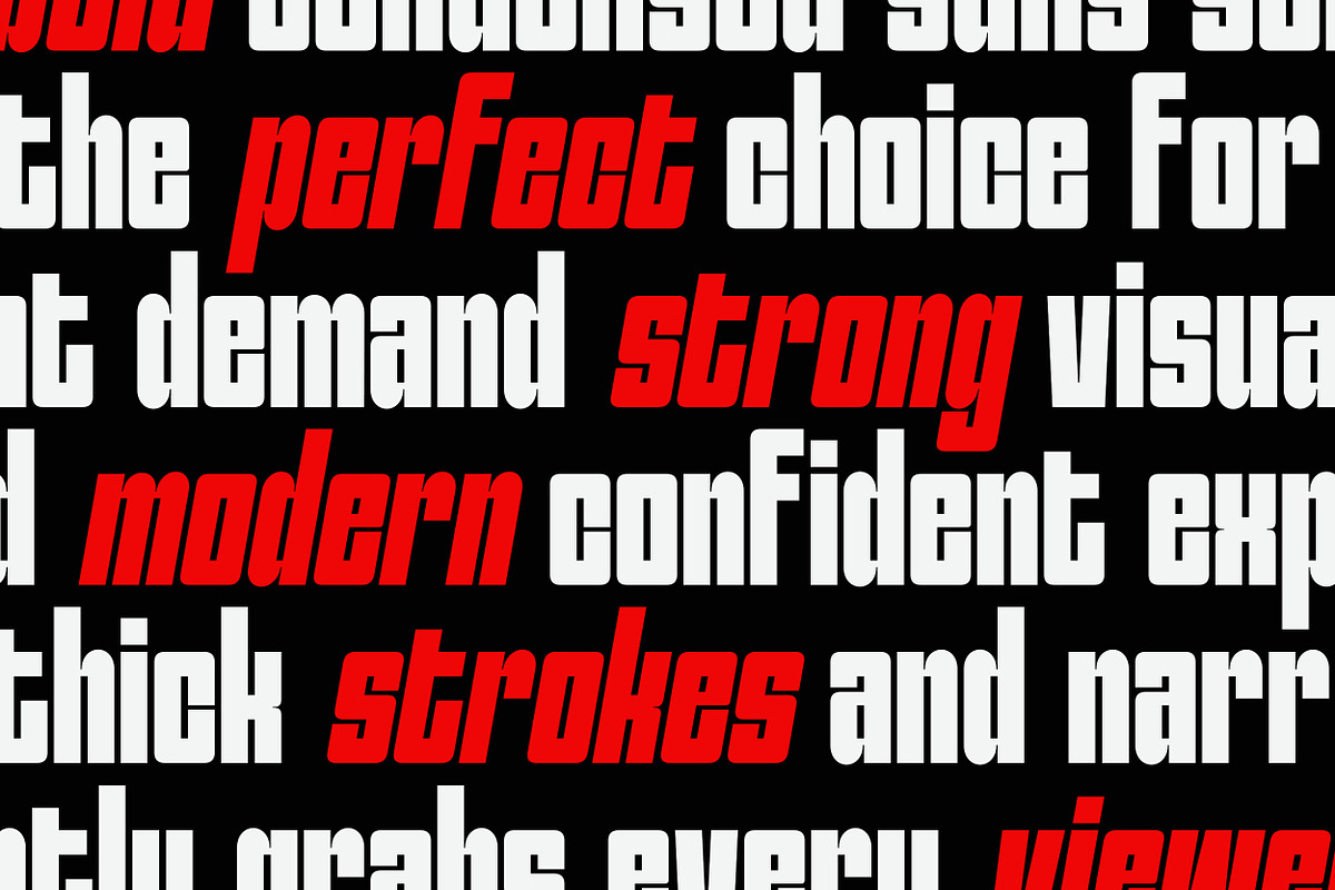 Mont Blanc - Condensed Sans Serif, a Sans Serif Font by Mahesans Co (Photo 6 of 11)