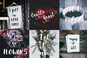 Winter Story Font & Extras