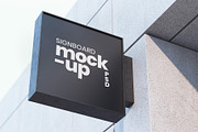 Black Signboard Mockup, a Product Mockup by Graphic Xtreme (Thumbnail 1 of 2)