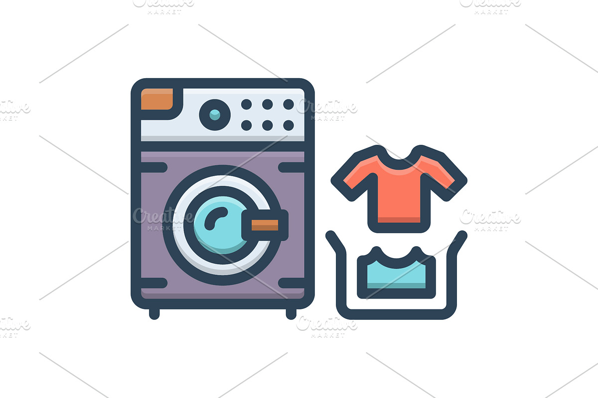 Washing washing machine color icon, a Duotone Icon by Creative priyanka