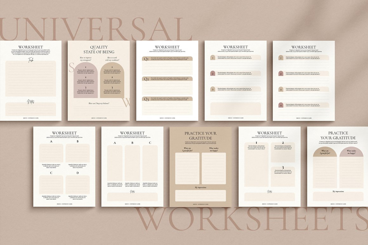 2in1 eBook + WorkBook for Courses, a Magazine Template by Mirazz (Photo 24 of 25)