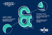 Queen Street Display Font, a Sans Serif Font by Vintage Type Company (Thumbnail 6 of 13)