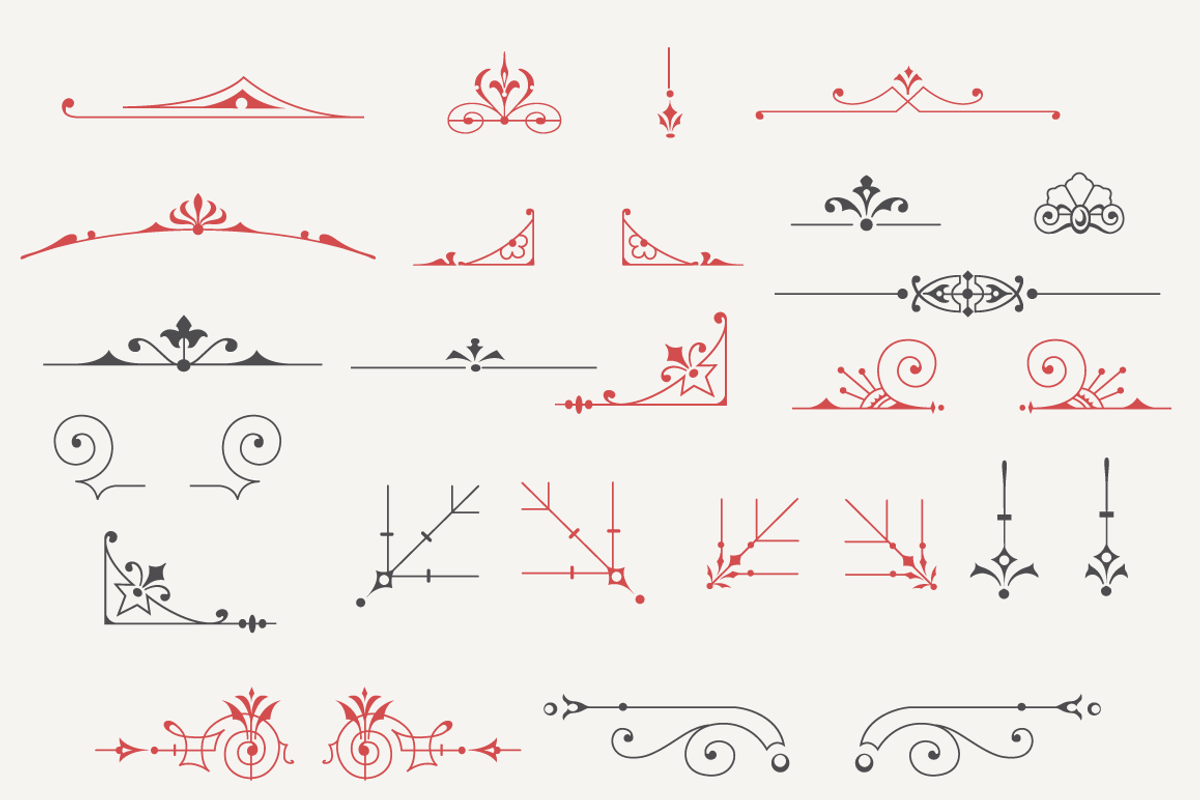 Flourishes Vector Kit N°7, an Illustration by Webalys (Photo 4 of 5)