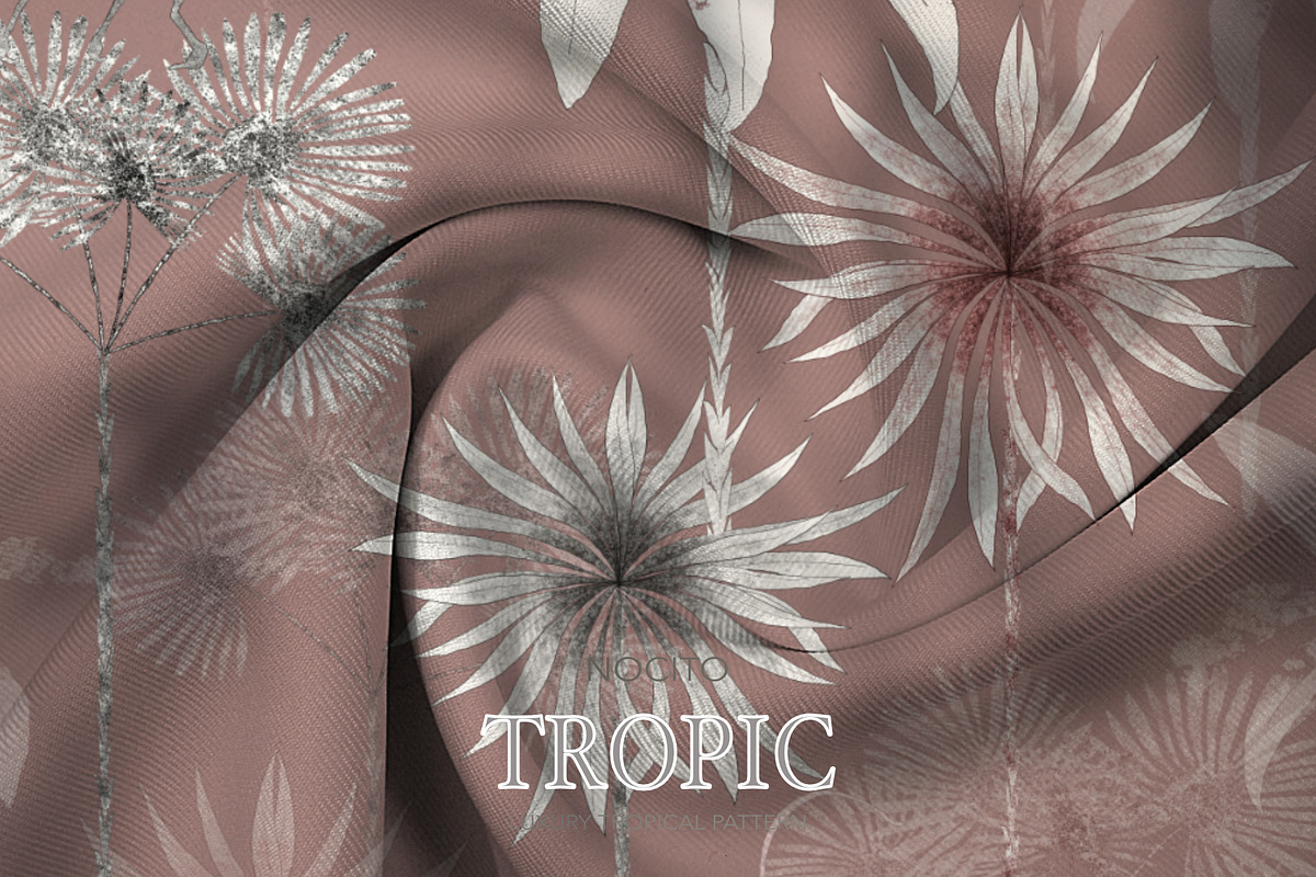 Tropic, Luxury Tropical Pattern, a Pattern Graphic by Nocito Design