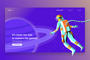 Explore Galaxy - Banner&Landing Page