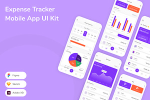 Expense Tracker Mobile App UI Kit