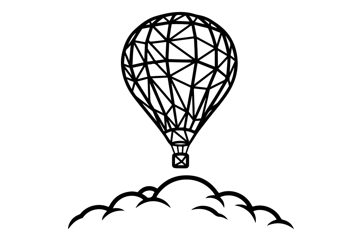 Hot Air Balloon Silhouette Bundle, an Object Illustration by Gaye Art (Photo 30 of 31)