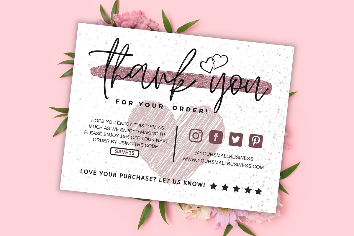 Thank You Card For Small Business #6, a Flyer Template by Oskar Wantopi (Photo 2 of 3)