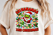 Go Bananas Funny Christmas Frog PNG, an Object Graphic by Zahyl Studio (Thumbnail 2 of 7)
