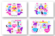 10 Online Dating App Illustration, a Person Illustration by denayunebgt (Thumbnail 2 of 4)