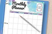 Monthly Planner: A5 & A4, a Stationery Template by Stick with Sam (Thumbnail 4 of 4)