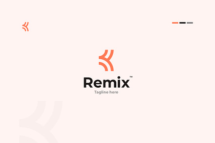 Minimal R Wordmark Logo