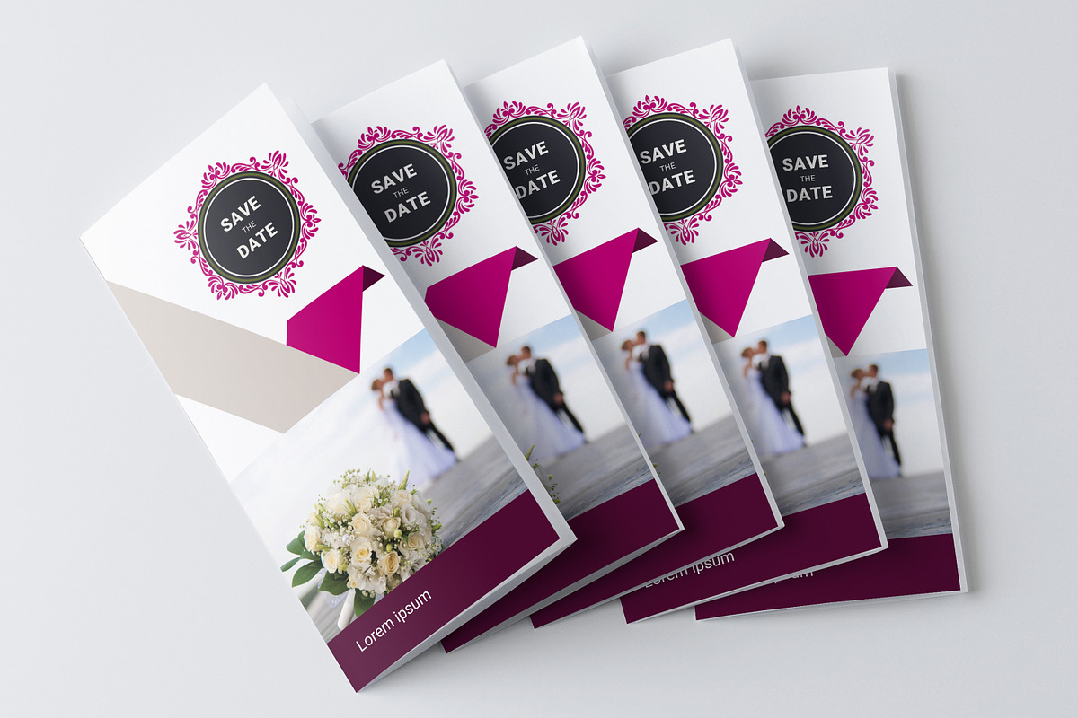Wedding Program Trifold Brochure, a Brochure Template by AfzaalGraphics (Photo 2 of 4)