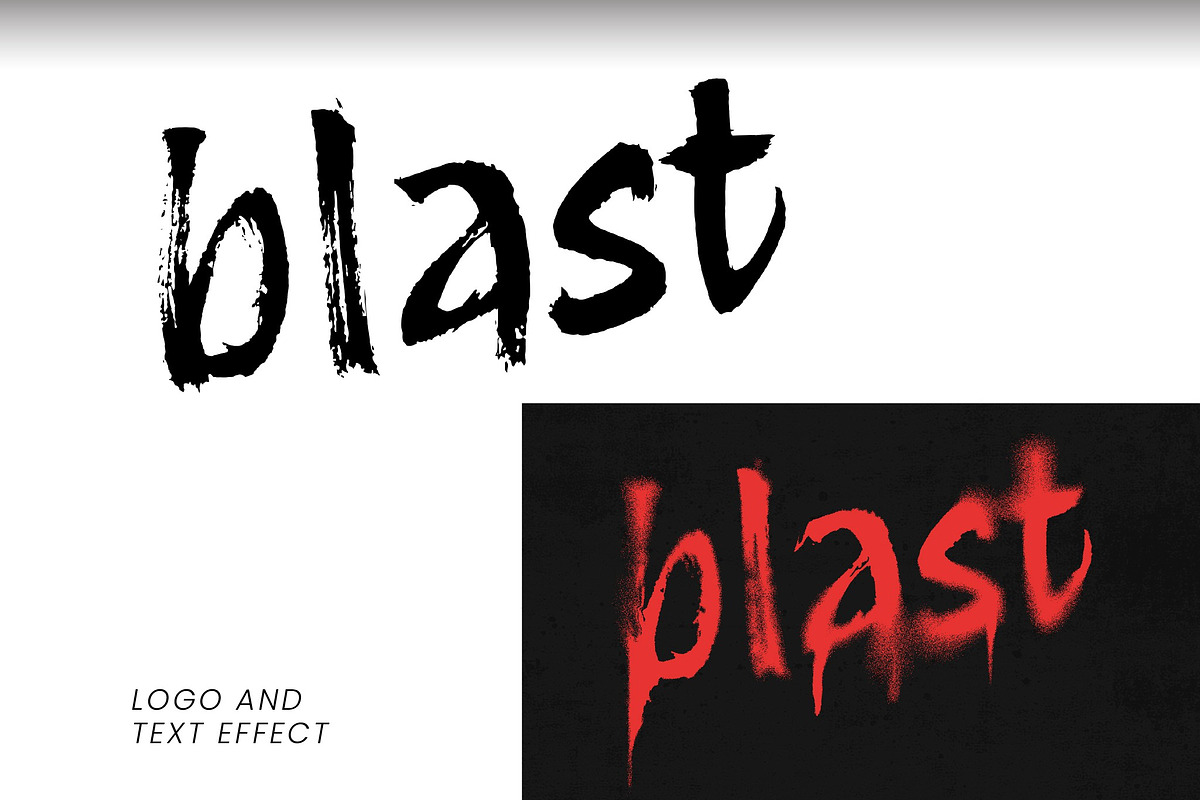 Graffiti Drip Logo Text Mockup, a Layer Style Add-On by studiogstock (Photo 2 of 2)