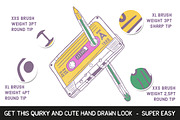SALE - Line Art Ink Brushes, a Brush Add-On by Ghostpixel (Thumbnail 4 of 5)