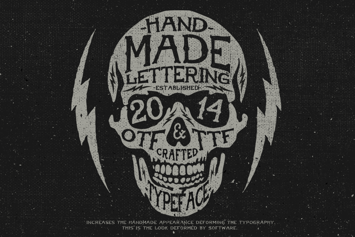 American Handmade Typeface preview 2
