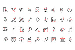 Art design creative icons, an Illustration by Lemberg Vector