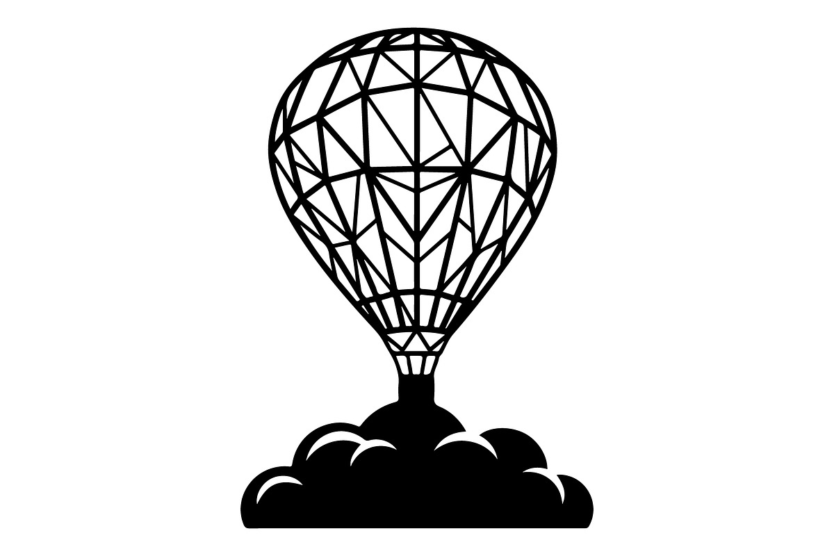 Hot Air Balloon Silhouette Bundle, an Object Illustration by Gaye Art (Photo 28 of 31)