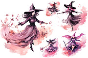 Watercolor Halloween Clipart Bundle, a Seasonal Illustration by Creative Arslan (Thumbnail 4 of 11)