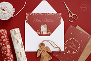 Christmas postcard mockup set 1 v2, a Print Template by Mocart (Thumbnail 2 of 14)