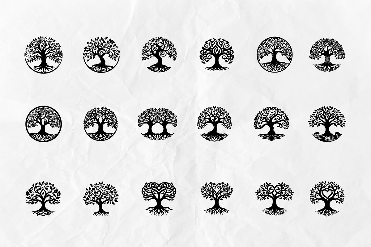 Tree of Life SVG Bundle, an Object Graphic by Dervik Art Store (Photo 2 of 6)