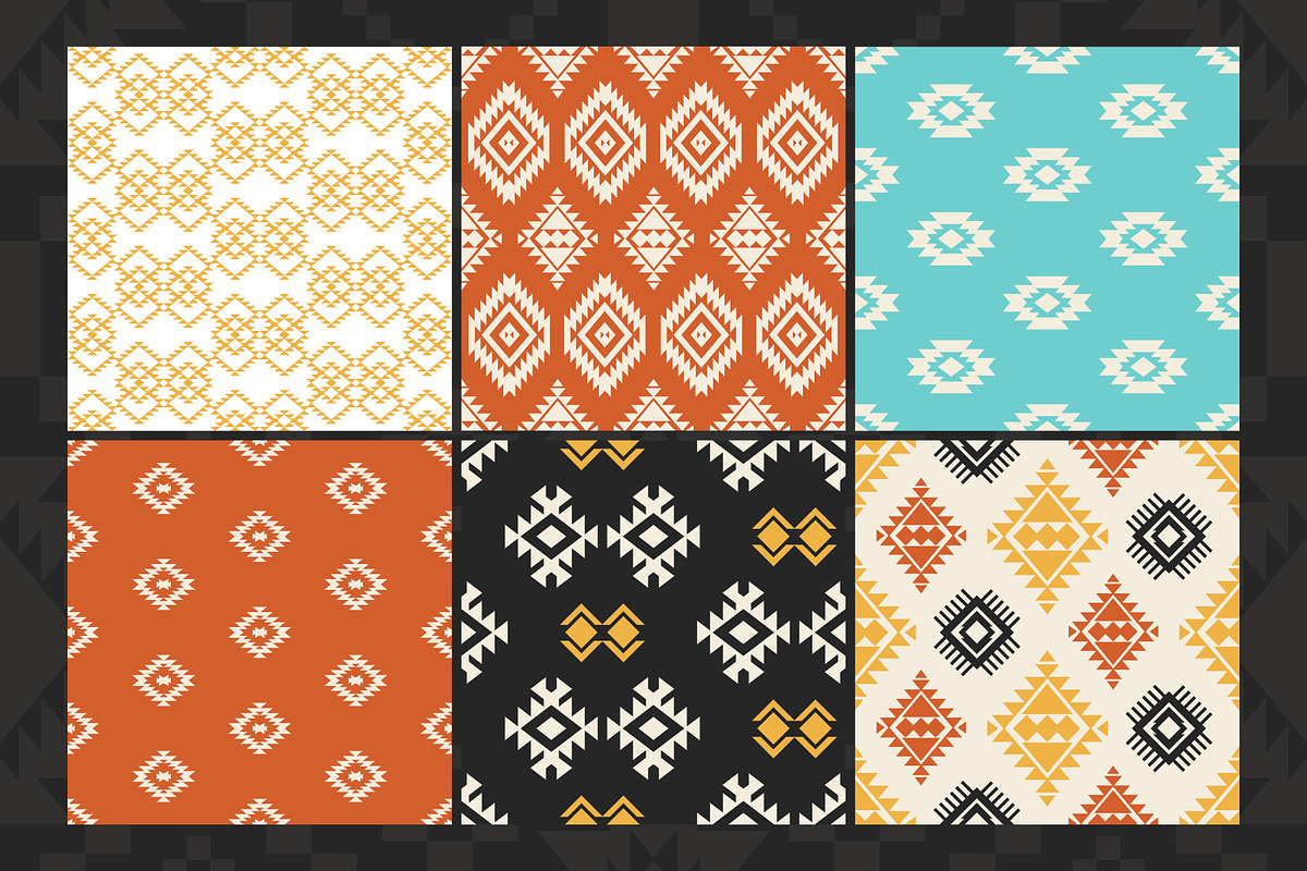 30 Aztec Southwestern Patterns Pack, a Pattern Graphic by Katrinelly (Photo 8 of 15)
