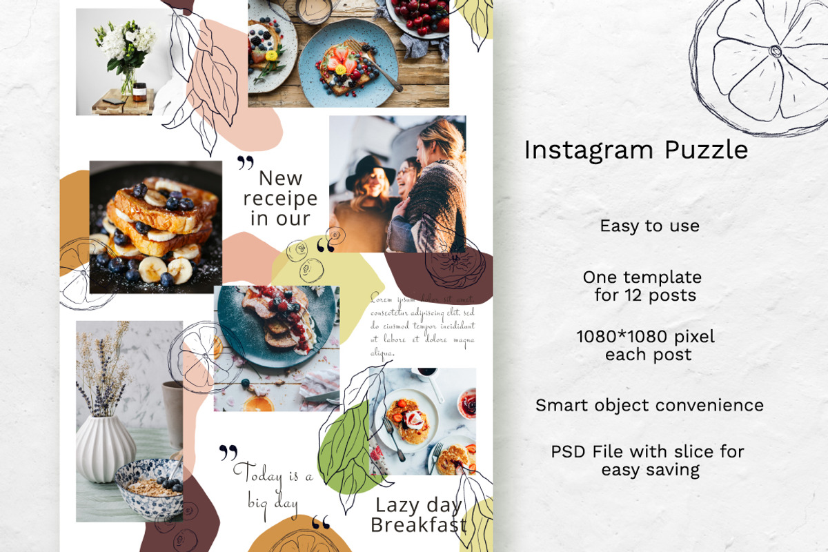 Social Media Pack for Instagram, a Social Media Template by OlgaSerbun (Photo 4 of 8)