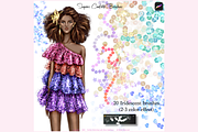 SEQUINS CONFETTI Procreate Brushes, a Brush Add-On by Fashion Workshop Bkk (Thumbnail 4 of 11)
