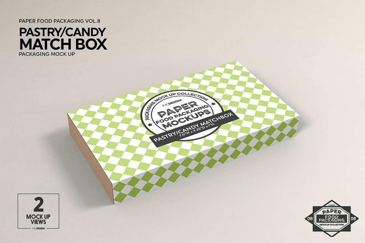 Match Box Style Packaging Mockup, a Packaging Mockup by INCDesign (Photo 6 of 8)