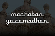 Sharifa Ramadhan Theme Font, a Sans Serif Font by Artiveko (Thumbnail 2 of 10)
