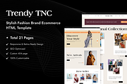 Trendy TNC, Fashion Website Template, a HTML Template by TNCFlow (Thumbnail 1 of 5)