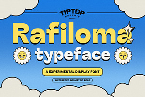 Rafiloma | Retro Experimental Font