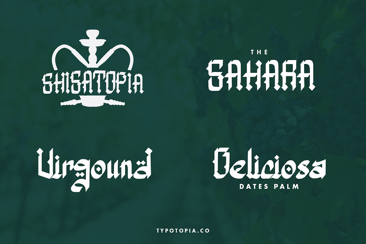 Assyam - Arabic Themed Typeface preview 6