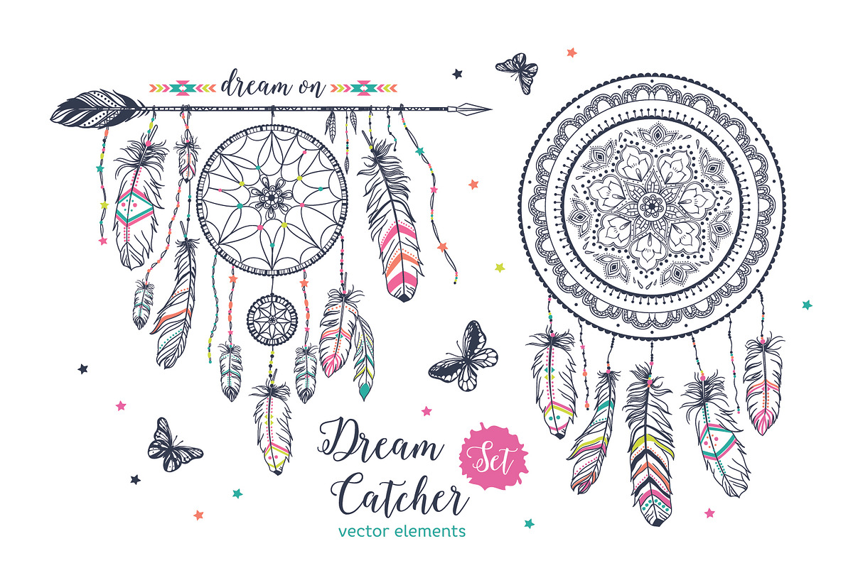 Dream Catcher Set, an Object Graphic by Angelina De Sol (Photo 4 of 5)