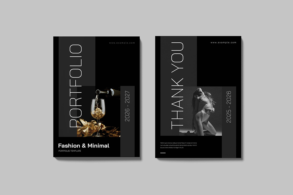 Fashion & Minimal Portfolio Template, a Magazine Template by GoldenGrid Studio (Photo 9 of 10)
