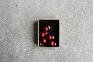 Christmas decorations on the concrete background, a School & Education Photo by Anna Bogush