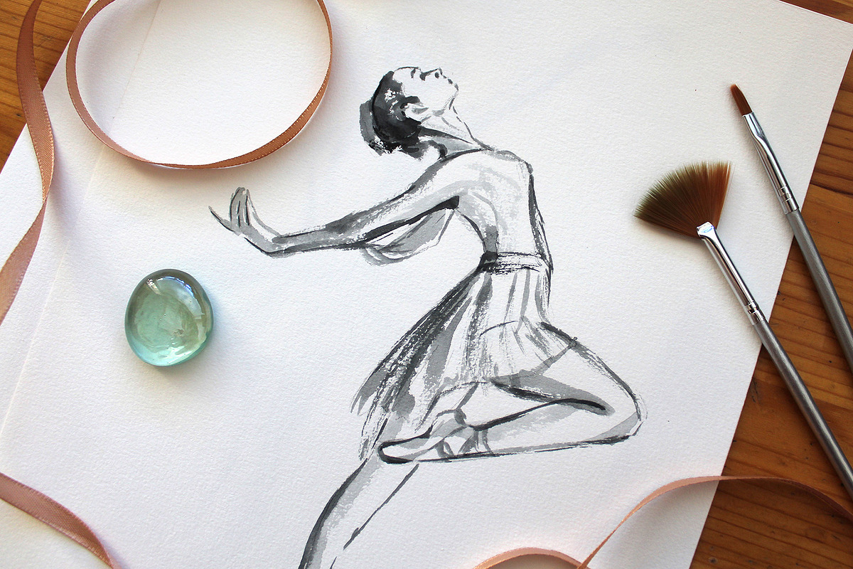 Ballet set illustrations, an Illustration by Ana Capree (Photo 6 of 8)