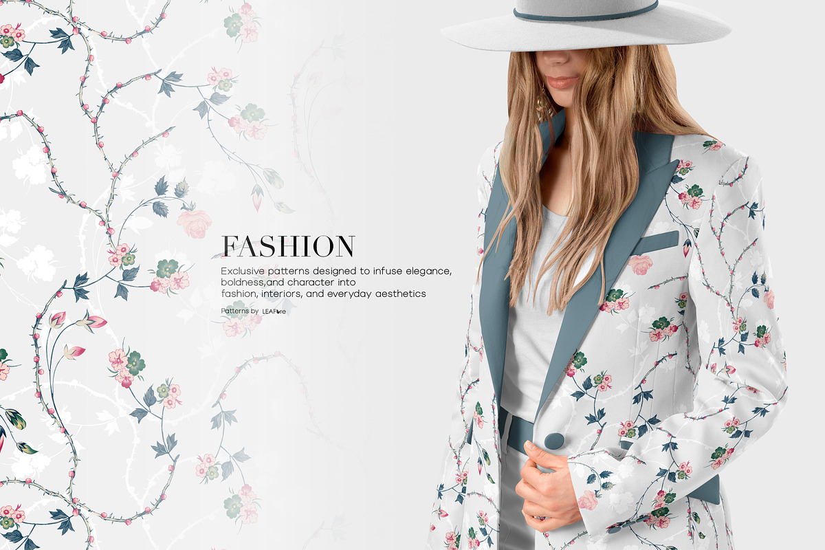 Rosabelle Prints Collection & Motifs, a Pattern Graphic by LEAFure (Photo 3 of 10)