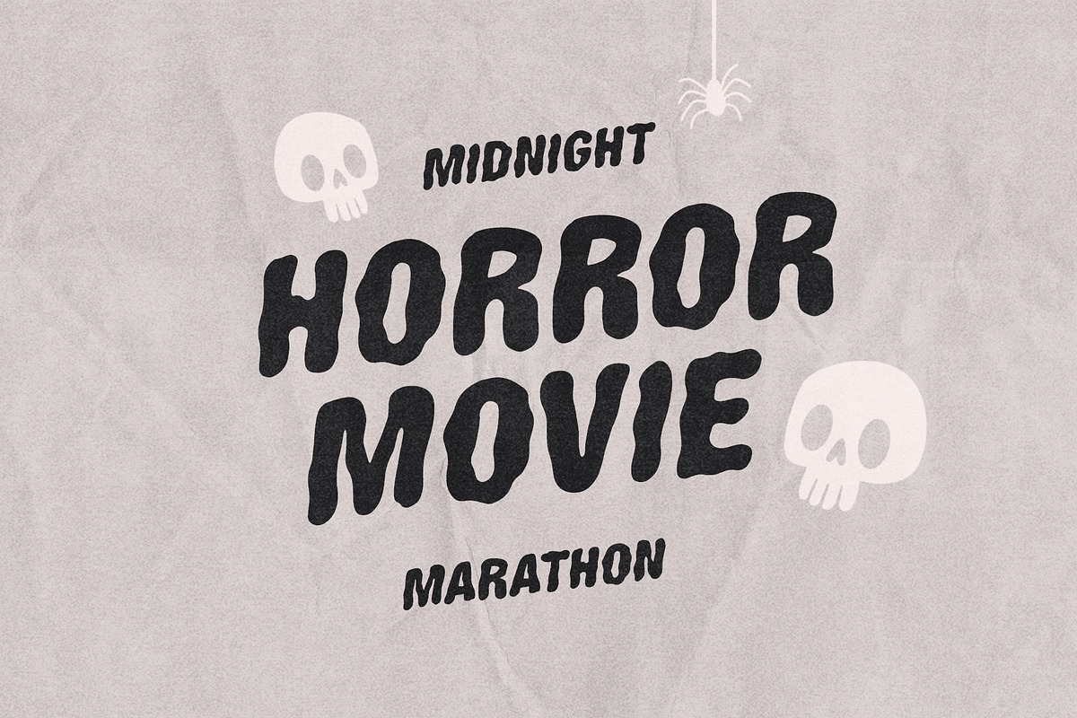 Night Ghost halloween font, a Handwritten Font by supfonts (Photo 3 of 10)