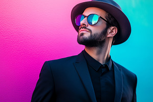Stylish young man with sunglasses, a Person Photo by MistyDay