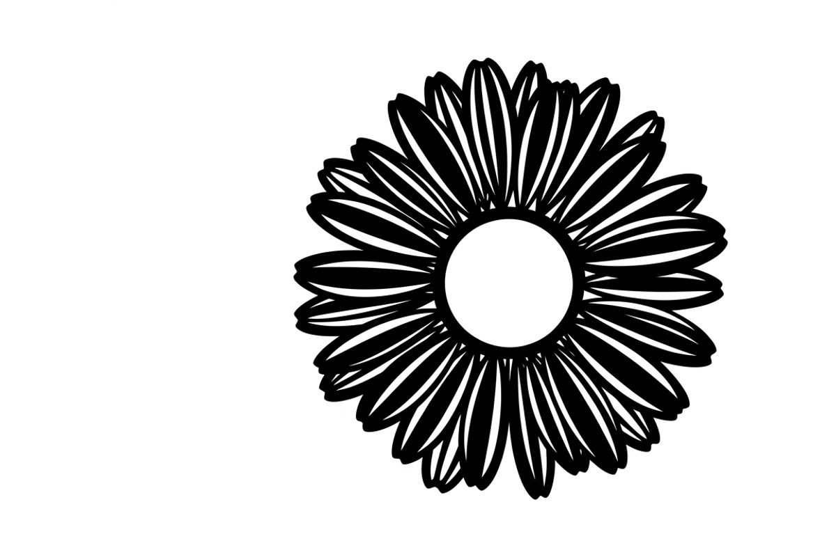 Charming daisy circle decor design, an Illustration by Amazin_art (Photo 21 of 27)