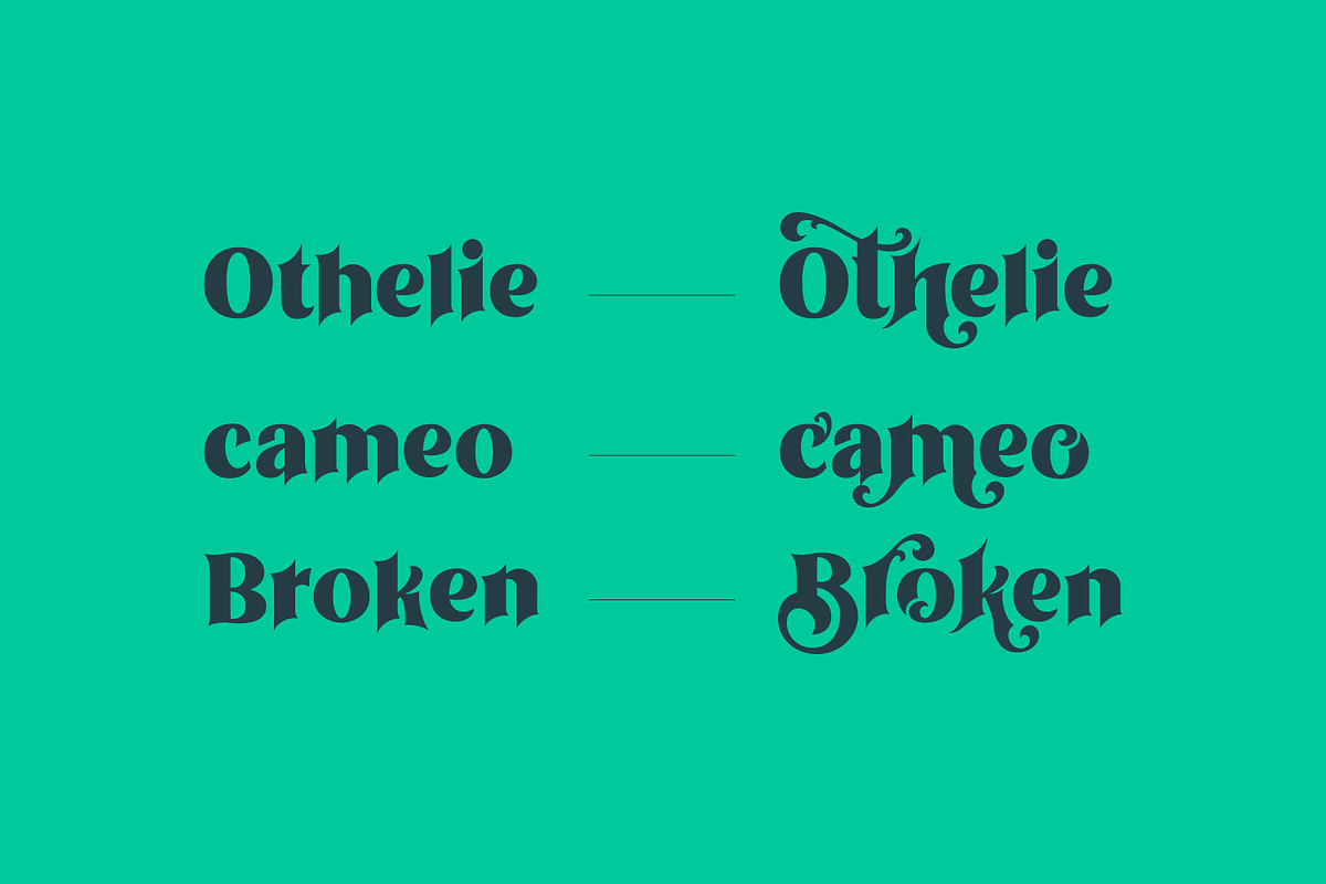 Othelie Font, a Blackletter Font by creativemedialab (Photo 9 of 11)