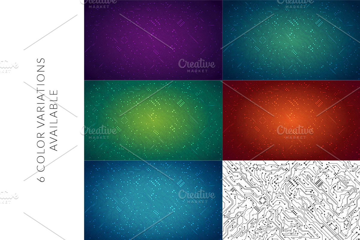 Circuit Board Vector Pattern, a Pattern Graphic by SCworkspace (Photo 2 of 2)