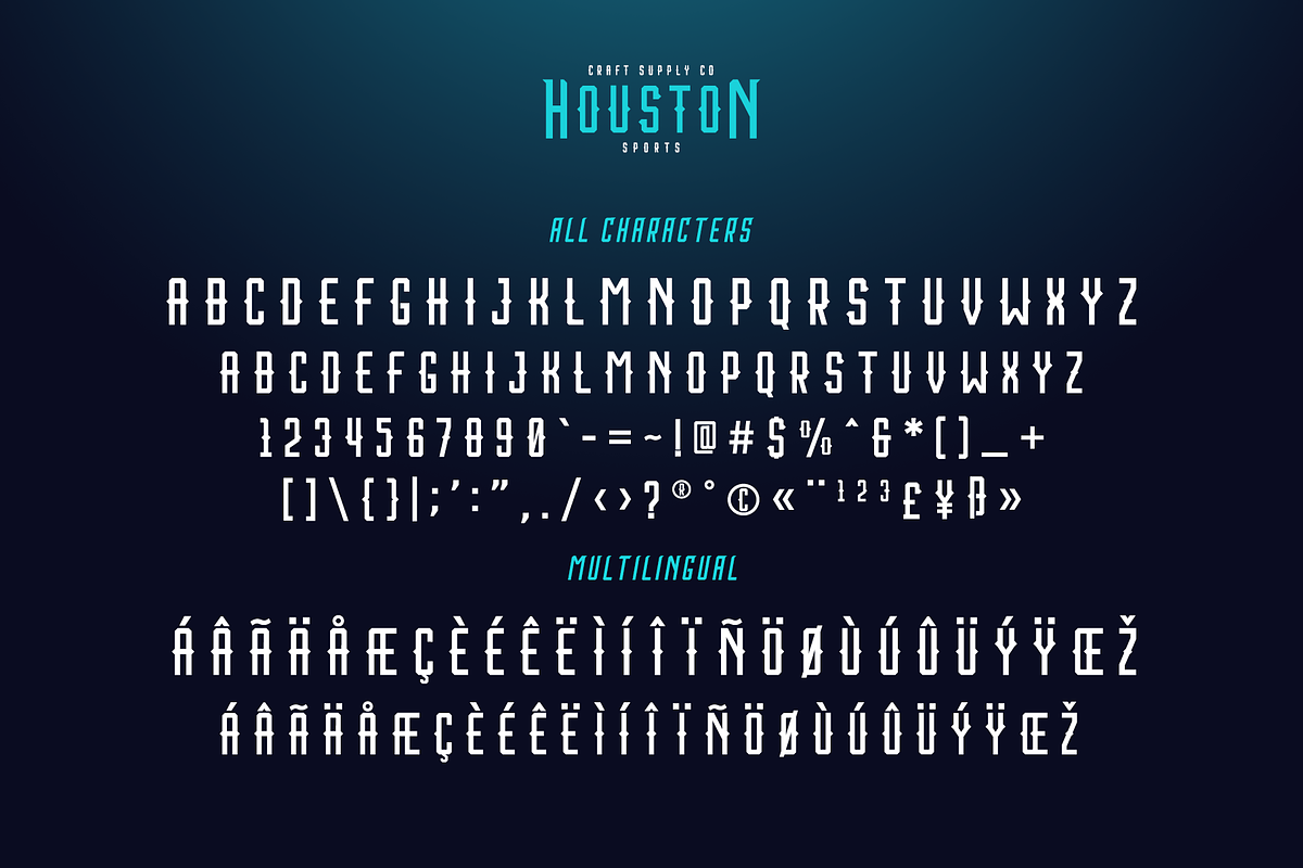 Houston Sports Font Family preview 3