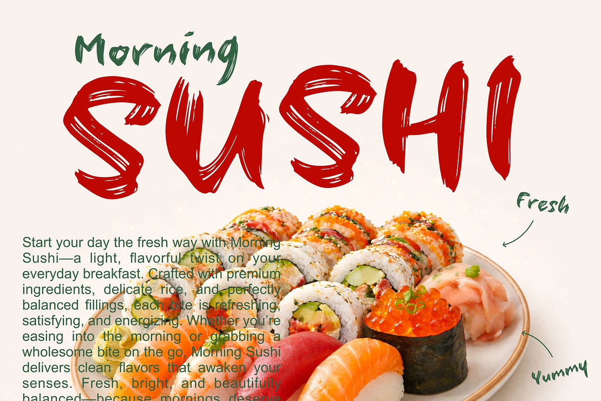 LUCKY RAMEN - Dry Brush Font, a Font by VASTARD STUDIO (Photo 3 of 9)