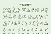 50 Christmas Hand Drawn Illustration, a Person Illustration by digitalsbydepi (Thumbnail 4 of 10)